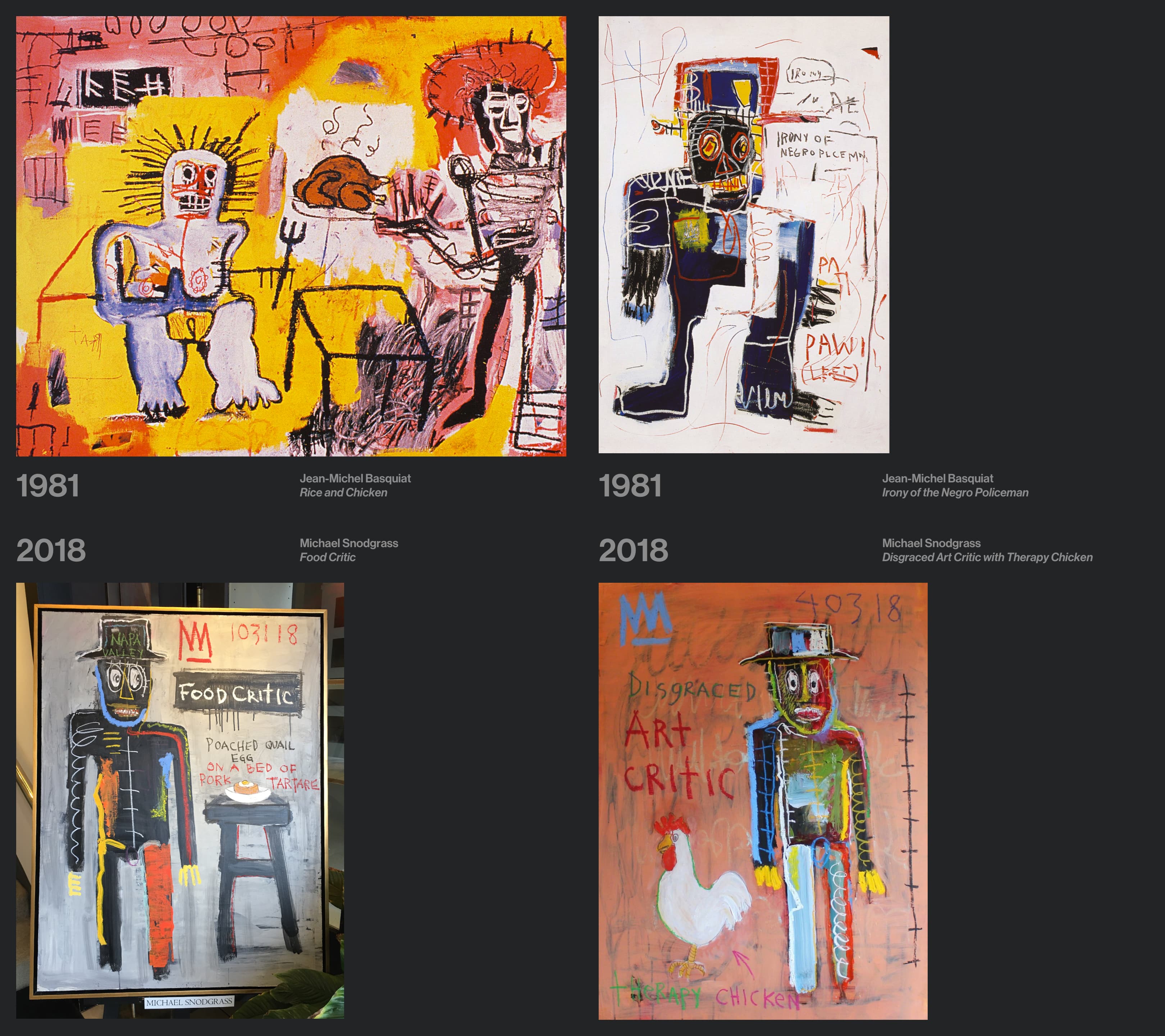 jean michel-basquiat vs michael snodgrass